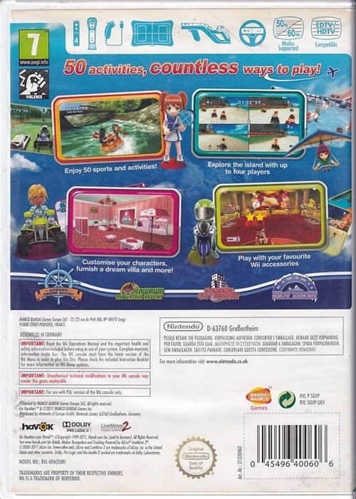 Go Vacation - Nintendo Wii (B Grade) (Genbrug)